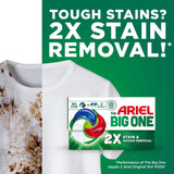 Ariel The Big One Laundry Liquid Pods Original, 2X Stain And Odour Removal, Pre-Treat Built-In, Forget Re-Wash