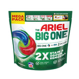 Ariel The Big One Laundry Liquid Pods Original, 2X Stain And Odour Removal, Pre-Treat Built-In, Forget Re-Wash