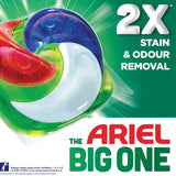 Ariel The Big One Laundry Liquid Pods Original, 2X Stain And Odour Removal, Pre-Treat Built-In, Forget Re-Wash