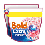 Bold Extra Pods Washing Liquid Laundry Detergent Capsules, Cherry Blossom & Rose Water, Extra Stain And Odor Removal, With Built-In Lenor Softener