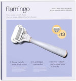 Flamingo Razor Shave Kit, 1 Lilac Handle + 13 Cartridges - Shoppers-kart.com