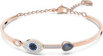 SWAROVSKI Women's Symbolic Evil Eye Bangle, Blue, Mixed metal finish, Medium 5171991