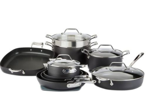 All Clad Metalcrafters 13 Piece Hard Anodized Nonstick Cookware Set