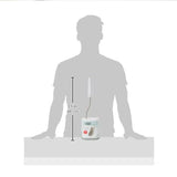 Joseph Joseph Flex Lite - 2-Pack Silicone Toilet Brush - White/Grey, Small - Shoppers-kart.com