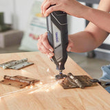 Dremel 8240 Cordless Multi-Purpose Handheld Motor 12 V 2Ah Lithium-Ion Battery, 5,000 35,000 rpm, 5 Connection Pieces, 65 Accessories