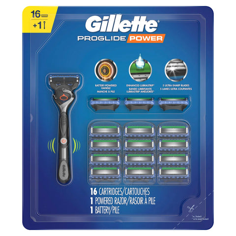 Gillette ProGlide Power Razor Handle + 16 Cartridges