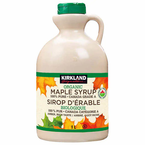 Kirkland Signature Organic Maple Syrup, 100% Pure - 1L