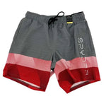 Spyder Men’s Quick dry Swim Short, Color: Grey & Red