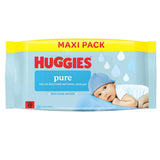 Huggies Pure Wipes 12 x 60 wipes- Maxi Pack