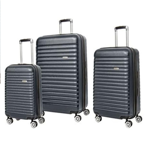 Samsonite Ovation LTD 3 Piece Luggage Set – Dark Graphite | Hardside Spinner Suitcases With TSA Lock & Expandable Design – Lightweight, Durable Travel Luggage