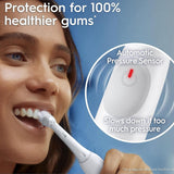 Oral B iO Series 2 Electric Toothbrush White - Clean & Clear, 100% Cleaner Teeth & Proven Gum Protection, Automatic GUM Pressure Sensor, 3 Quiet Cleaning Modes, Long-Lasting Battery, Travel Case - Shoppers-kart.com