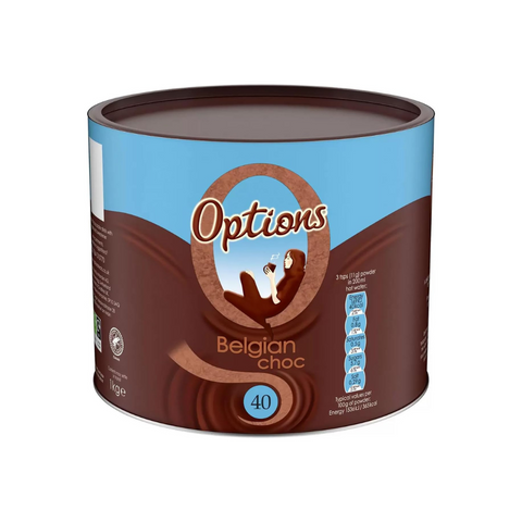 Options Choc-O-Lait Belgian Instant Hot Chocolate Drink Creamy Smooth Rich - 1Kg