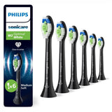 Philips Sonicare W2 Optimal Standard Brush Heads, Click-On, BrushSync Enabled, Pack Of 6 - HX6066/88 - Shoppers-kart.com
