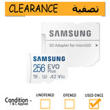 Samsung 256GB Evo Plus MicroSDXC Memory Card, 4K UHD Recording---CLEARANCE