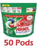 Ariel Platinum Washing Pods 50 Washes +Extra Stain Removal