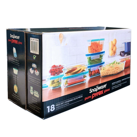 Snapware Pyrex 18-piece Glass Food Storage Set