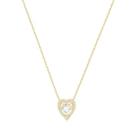 SWAROVSKI Sparkling Dance Heart Necklace - Gold #5284190