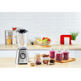 Tefal BL439D Blendforce 2 Blender | 800 W | Powerful Mixing | 5 Speeds | Pulse Function | 6 Powelix Knives | Stainless Steel Body | 1.75 L Thermal Glass Container | Ice Crusher | Stainless Steel