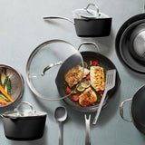 Tramontina Non-Stick Ceramic Cookware Set – 12 Piece Collection With Glass Lids & Utensils - Shoppers-kart.com