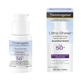 Neutrogena Ultra Sheer Moisturizing Face Serum Sunscreen SPF 50+ - With Vitamin E - UVA/UVB Protection - Fragrance Free - 50ml - Shoppers-kart.com
