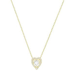 SWAROVSKI Sparkling Dance Heart Necklace - Gold #5284190