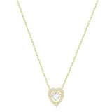 SWAROVSKI Sparkling Dance Heart Necklace - Gold #5284190