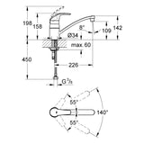 Grohe Eurosmart Kitchen Tap (33281001). - shopperskartuae