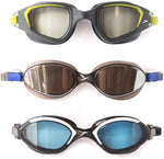 Speedo Adult Swim Goggles Anti-Fog UV Protect Latex Free 3 Pack (Smoky Gray, Black/White, Gray/Green). - shopperskartuae
