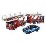 Lego Technic Car Transporter 42098 Toy Truck and Trailer Building Set with Blue Car, Best Engineering and STEM Toy for Boys and Girls (2493 Pieces). - shopperskartuae