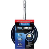 Blue Diamond Ceramic Nonstick 2 Piece Fry Pan Set in Blue (11" & 9.5") Skillets. - shopperskartuae