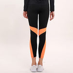 Kelme Women Running Tight Trousers, Fitness,Yoga Pants (Black/Orange)- CK60132001