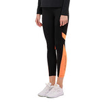 Kelme Women Running Tight Trousers, Fitness,Yoga Pants (Black/Orange)- CK60132001