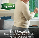 Depend fit Flex Disposable Underwear for Men Maximum Absorbency