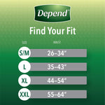 Depend fit Flex Disposable Underwear for Men Maximum Absorbency