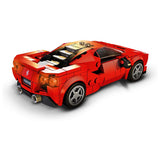 LEGO 76895 Speed Champions Ferrari F8 Tributo Racer Toy With Racing Driver Minifigure, Race Cars Building Sets. - shopperskartuae