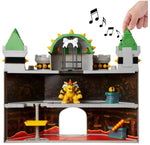 JAKKS Pacific Nintendo Bowser's Castle Playset with Bowser Action Figure – Interactive Super Mario Toy with Sounds & Trap Door – Ages 3+