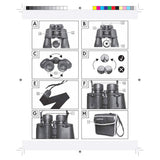 Auriol 10x50 Binoculars 50mm Lens BK-7 Fully Coated Optical Glass 10x Magnification - Made In Germany. - Shoppers-kart.com