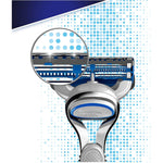 Gillette SkinGuard Sensitive Skin Shave Razor Razor Handle + 10 Blades Refill. - shopperskartuae
