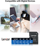 Lexar High-Performance 633x 128GB microSDXC UHS-I Card with SD Adapter, Up To 100MB/s Read, for Smartphones, Tablets, and Action Cameras (LSDMI128BBNL633A)