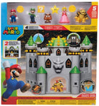 JAKKS Pacific Nintendo Bowser's Castle Playset with Bowser Action Figure – Interactive Super Mario Toy with Sounds & Trap Door – Ages 3+