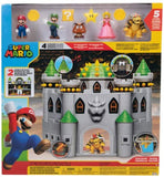 JAKKS Pacific Nintendo Bowser's Castle Playset with Bowser Action Figure – Interactive Super Mario Toy with Sounds & Trap Door – Ages 3+