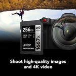 Lexar Professional 1667x 128GB SDXC UHS-II/U3 Card (LSD128CBNA1667)