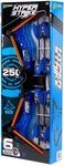 Zing Hyperstrike PowerGrip Bow with 6 Zonic Whistle Arrows, Blue - 250 Feet / 75 Meters Range