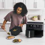 Ninja Foodi Max Dual Zone Air Fryer [AF400UK] 2 Drawers, 6 Cooking Functions, 9.5L, Black - Shoppers-kart.com