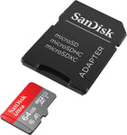 SanDisk 64GB Ultra microSDXC 140MB/s+SD Adapter Black