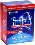 Finish Powerball Automatic Dishwasher Detergent, All in 1 Ultra Powerful Clean, 2.4 KG - 140 Tabs