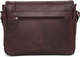 Wildhorn Genuine Leather Hand-Crafted Messenger Bags, Brown, 35 cm - WHMB523