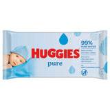 HUGGIES Pure Baby Wipes With 99 Percentage Pure Water for Sensitivity- 72x10 Box