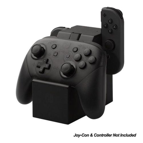 PowerA Charging Dock For Nintendo Switch Joy-con & Pro Controller - Black