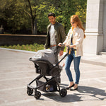 evenflo Omni Plus Modular Stroller Travel System With LiteMax Rear-Facing Infant Car Seat, Heather Grey, 53312353C